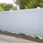 Solid White Fence