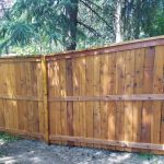 Wooded Outdoor Fence